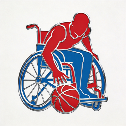 轮椅篮球无畏竞逐 Logo